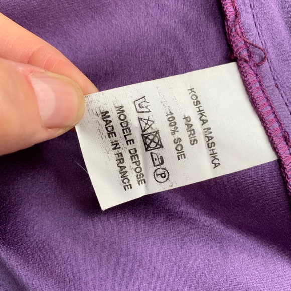 Koshka Mashka Paris blazer in a metallic purple silk size 36 - Picture 6 of 6